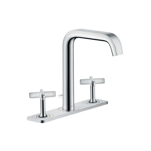 Bathwaters 36116000 AXOR Citterio E 3 hole basin mixer 170 with pop up waste and plate
