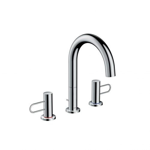 west one bathrooms  38054000 axor uno 3 hole basin mixer 200 loop handle with pop up waste 1000×1000