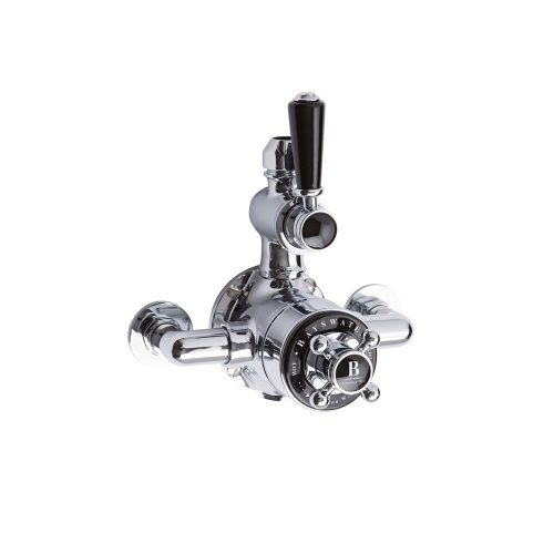 West One Bathrooms bays411 twin exposed valve black