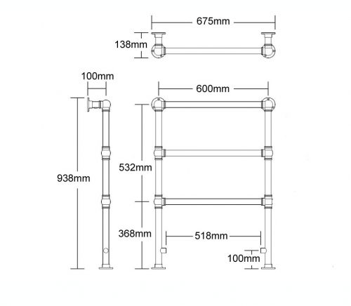 Thomas Crapper Ladder Rail, Wall & Floor Mounted | West One Bathrooms ...