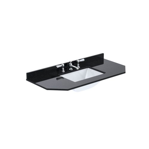 west one bathrooms online Victrion 1000 Angled Black Marble Basin 3TH BCT103B