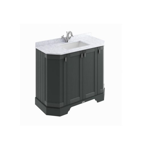 west one bathrooms online Victrion 1000 angled graphite BCF1000DL   BCT101W