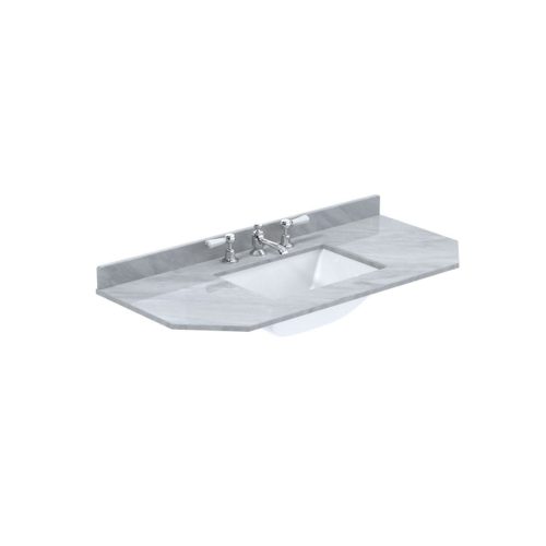 west one bathrooms online Victrion 1000 Angled Grey Marble Basin 3TH BCT103G