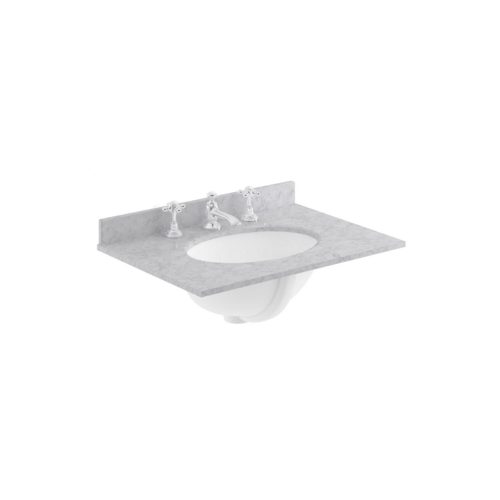 west one bathrooms online Victrion 600 Grey Marble Basin 3TH BCT603G